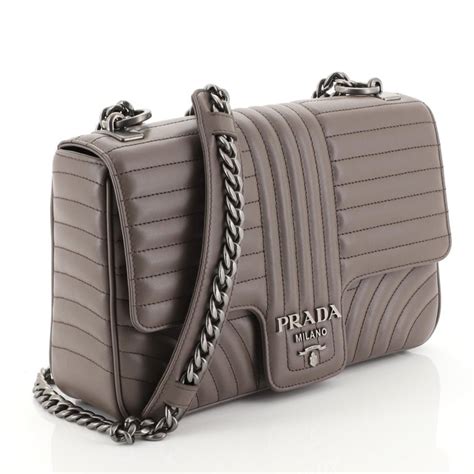 prada cahier diagramme chain grey|PRADA Diagramme Bags for sale .